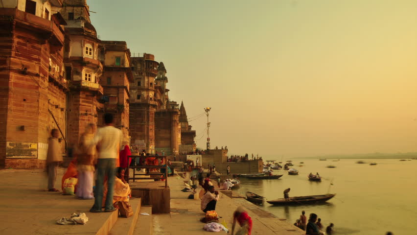 Varanasi is on the banks of the River Ganges 